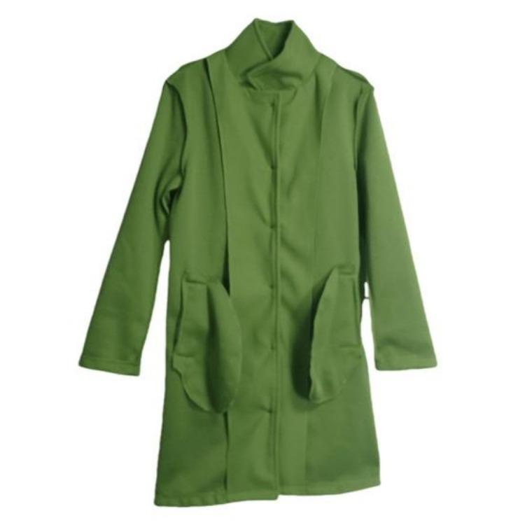 Plus Size Winter Woolen Coat High Collar Single Breasted Belted Jacket Long Sleeves Pure Color Thick Warm Dating Shopping Outerwear
