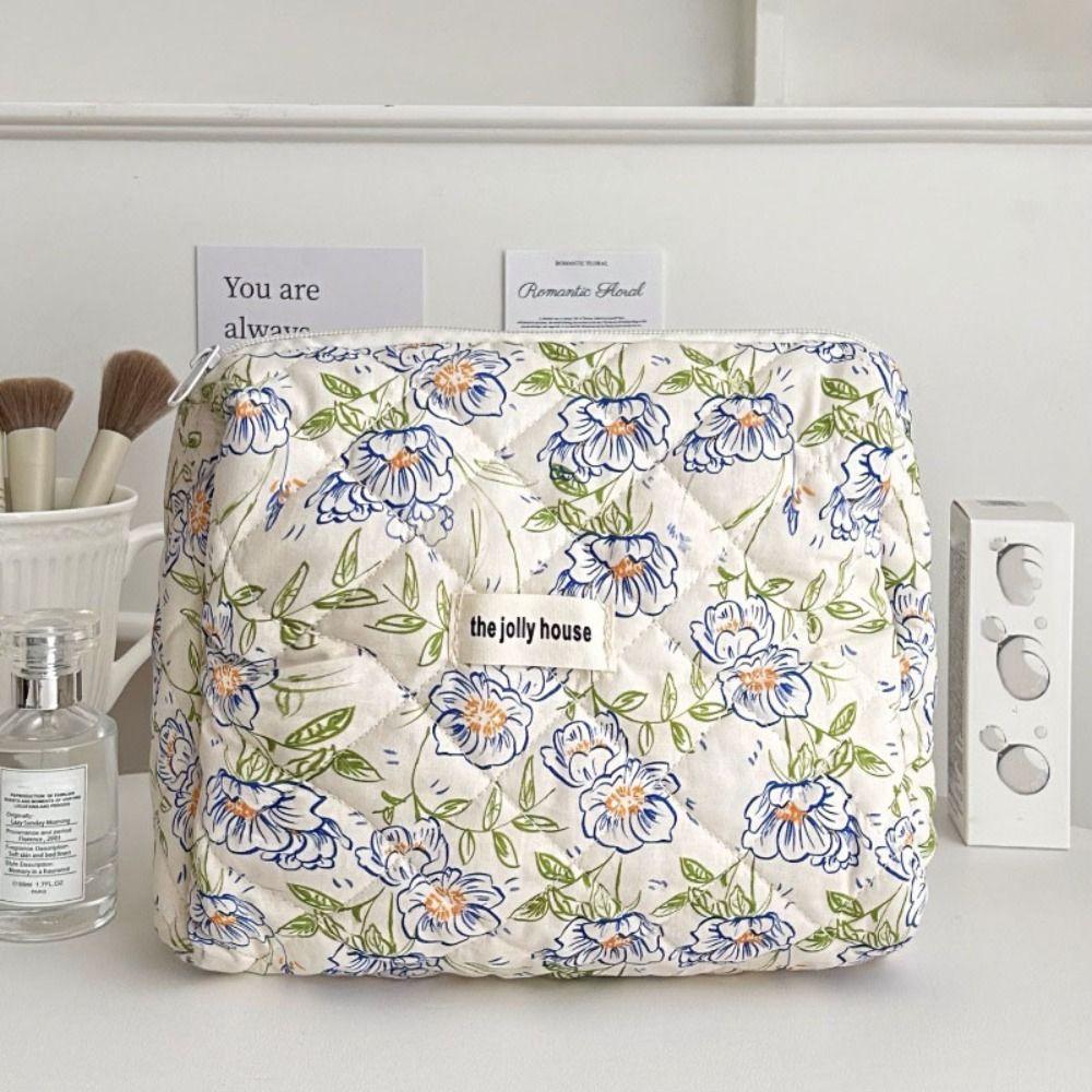 

Flower Printed Travel Cosmetics Storage Box High Appearance Storage Organizer Travel m