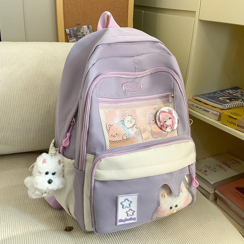 Children's Schoolbags Elementary School Students  Girls' Multi Layer High Value Pain Bags Backpacks