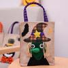 Kids Ornament Trick Or Treat With Handle Tote Bag Candy Bag Halloween Decoration Gift Pouch