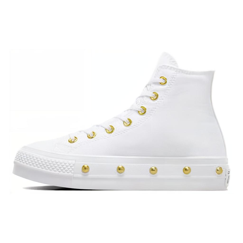 Converse Chuck Taylor All Star Comfortable Versatile Durable Shock Absorbing High Top Canvas Shoes Women Sneakers White A06787C