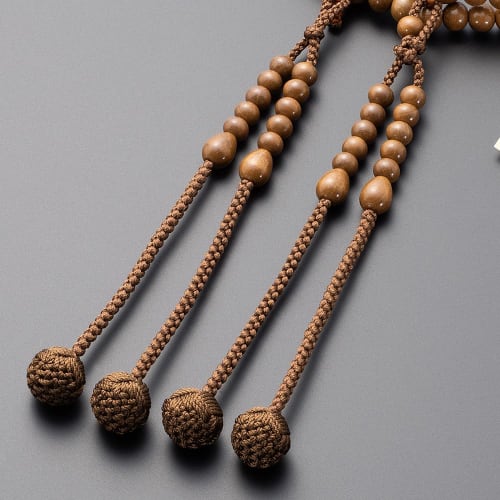 Buddhist Altar Shop Takita Shoten Buddhist Prayer Beads, Shingon Buddhism, Formal Prayer Beads for Men, Seiume Pattern, 2 Shaku (1.2 Ft), Silk Flower