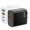 40W Phone Charger Head 2USB 2PD Fast Charging High Power Universal US Plug Travel Wall Charger Adapter for iPhone for Samsung for Huawei for Xiaomi