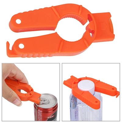 Abridor de latas multifuncional para bebidas enlatadas, abrebotellas manual de plástico antideslizante, utensilios de cocina