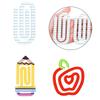 Acrylic Paper Clips,Reusable Heat Printed Transparent Bookmarks Clip For Document Organization Reading Accessories