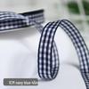 1cm Solid Color Plaid Ribbon for Cake Box Packaging and Decoration