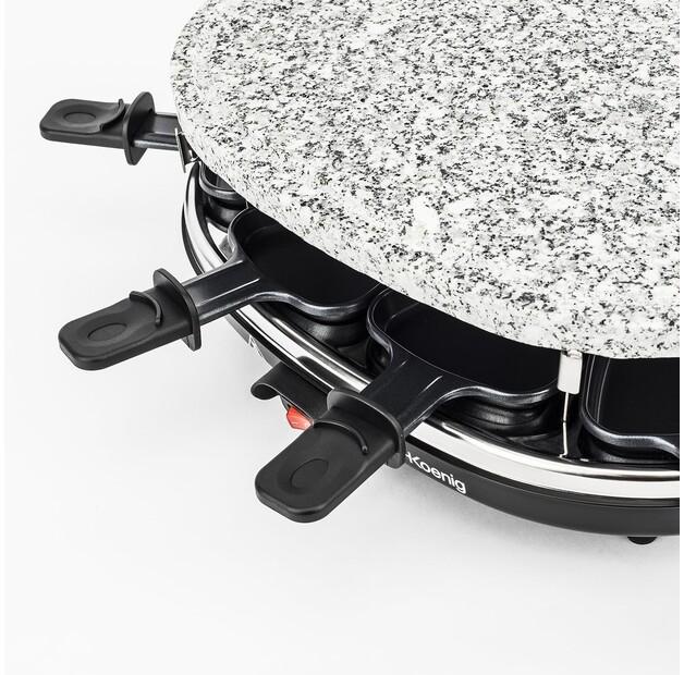 Raclette Grill H.Koenig RP85 Granite Stone Plate 8 Persons