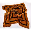 New Coffee Gold Pure Silk Scarf Shawl Fashion Women Large Square Scarves Wraps 90*90cm Spring Fall 100% Silk Scarf Hijab