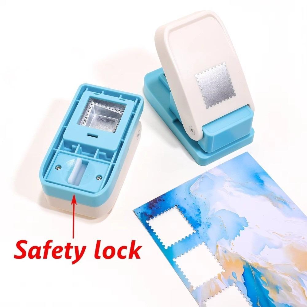Rectangular Paper Punch Lever Action Embossing Punching Machine Postage Stamp Punch Card Making