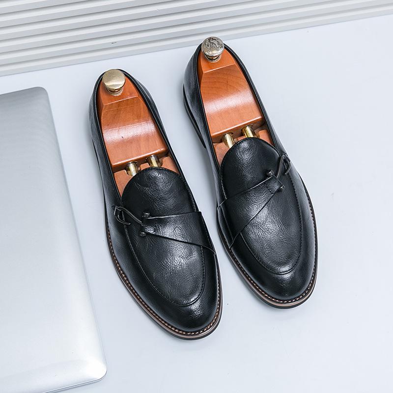 Men s New Tassel Slip-on Leather Loafers - Business Casual Size 38