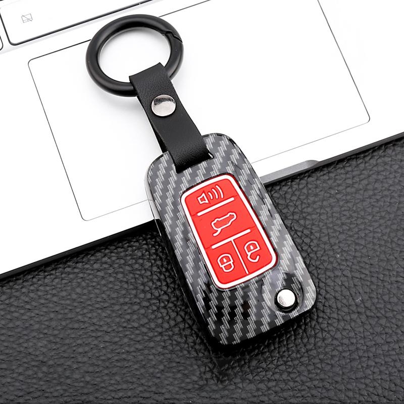 Carbon Fiber Remote Car Key Cover Case For Opel Vauxhall Mokka Astra J Corsa E Insignia Zafira C For Chevrolet Cruze 2009-2014