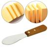 Butter Knife Spreader with Wooden Handle Cheese for Cream