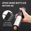 Electric Wine Opener Rechargeable Automatic Corkscrew for Kitchen Wine Bottle Opener with Accessories USB Charging Suit for Home