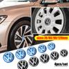 70/80/90/100/120mm 4pcs/set 3D Car Wheel Center Hub Caps Sticker Auto Cover for Volkswagen VW R GTI Lavida 4MOTION Rline Tiguan