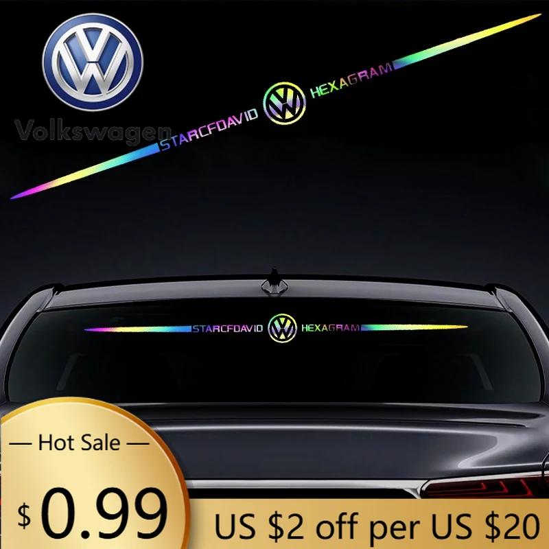 Für VOLKSWAGEN VW 60cm Laser Auto Windschutzscheiben Aufkleber Auto Karosserie Aufkleber für Volkswagen Golf MK4 MK6 MK7 Jetta Touareg Beetle Passat