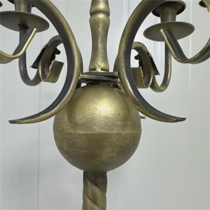 IJzeren Vloerstaande Kandelaar Kaarsenhouders met Stabiele Basis Taper Kandelaar voor Familie-evenement en Buitenactiviteit