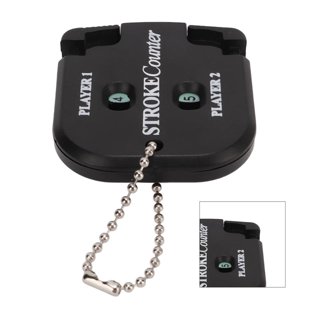 Mini Square Score Counter 2 Player Stroke Counter Portable Golf Score Indicator for Outdoor Sport
