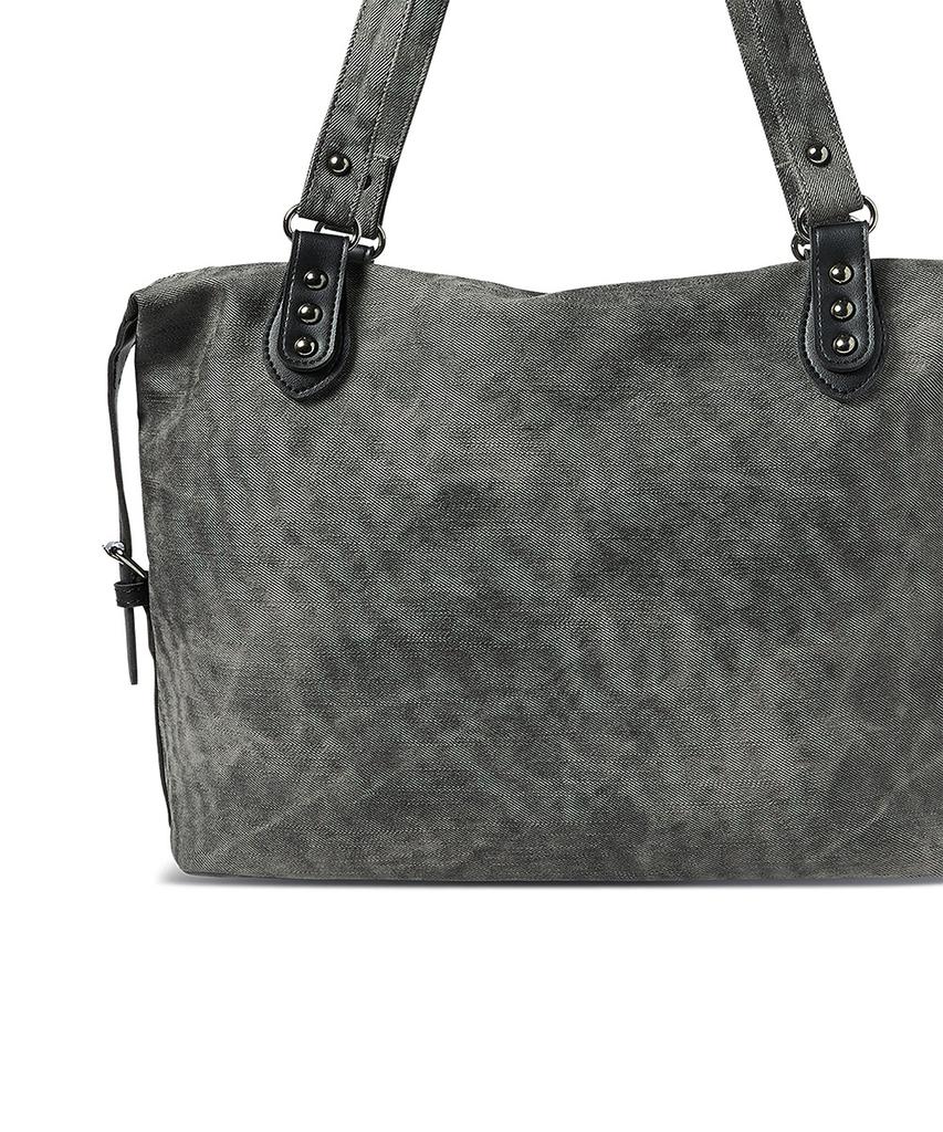 The Green Lab Vintage Washed Daily Shoulder Bag [Black]