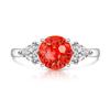 Colored Gem Fireworks High Carbon Diamond Women's Birthday Stone Ring