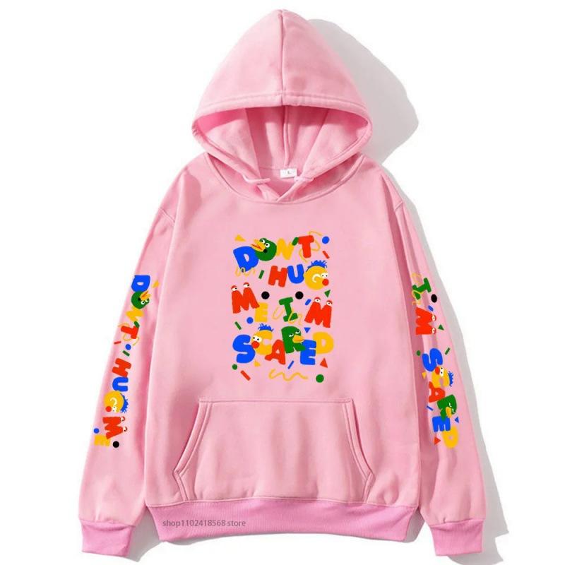 

Graphic Dont Hug Me Im Scared Hoodie S рожевий