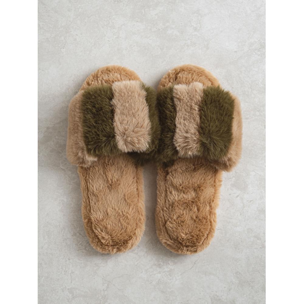 Daiso Stripe Split Living Room Shoes 230 250 Mm Khaki