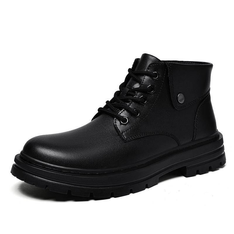 

Cowhide men s shoes large size yellow boots 50 men s boots 48 British style short boots 47 outdoor Martin boots foreign trade tooling boots men s 50