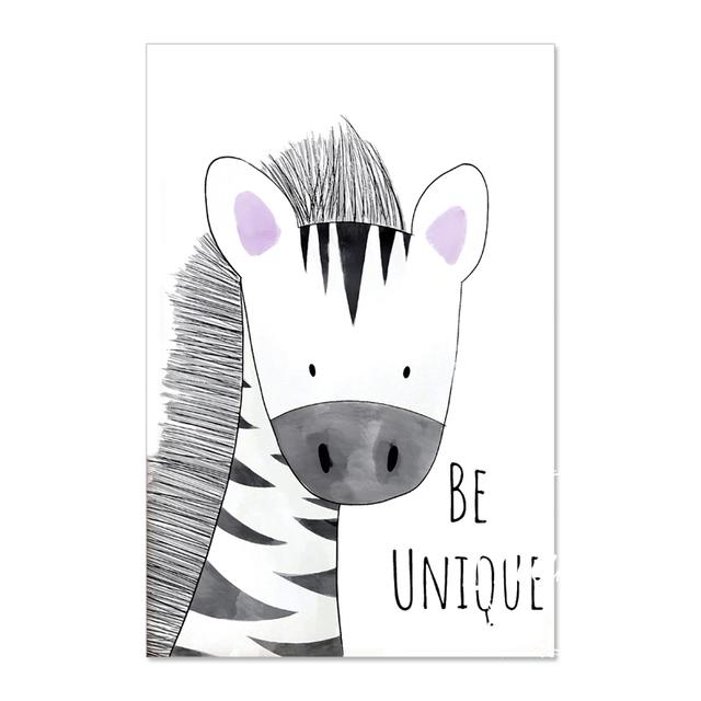 Folhas de decoração de animais, pôster de arte de parede, telas infantis, pinturas de quarto para berçário, impressões decorativas, pôsteres de parede sem moldura