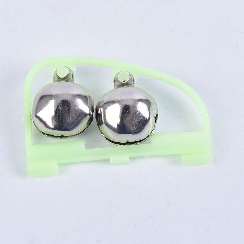 Fluorescent Fishing Tackle Rod Pole Tip Clip Twin Bell Alarm Alert Night Ring
