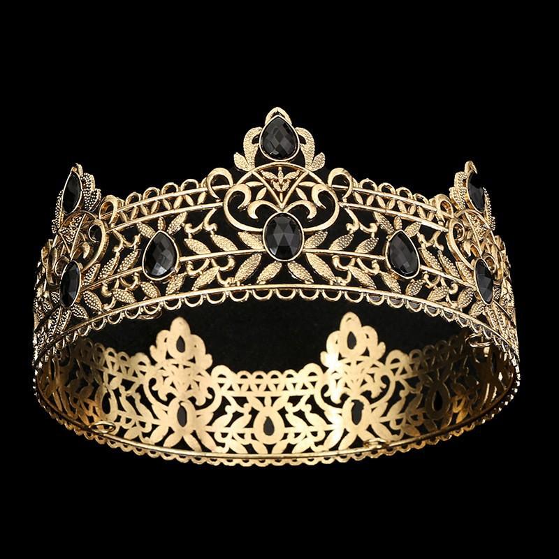 Coroana din aliaj de mireasa Baroc Accesorii pentru par pentru nunta Coroana pentru ziua de nastere Articole pentru cap retro