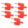 5Pcs Dual Banana Plug Double Row 1 Female To 2 Male Strong Connectivity Good Conductivity Banana