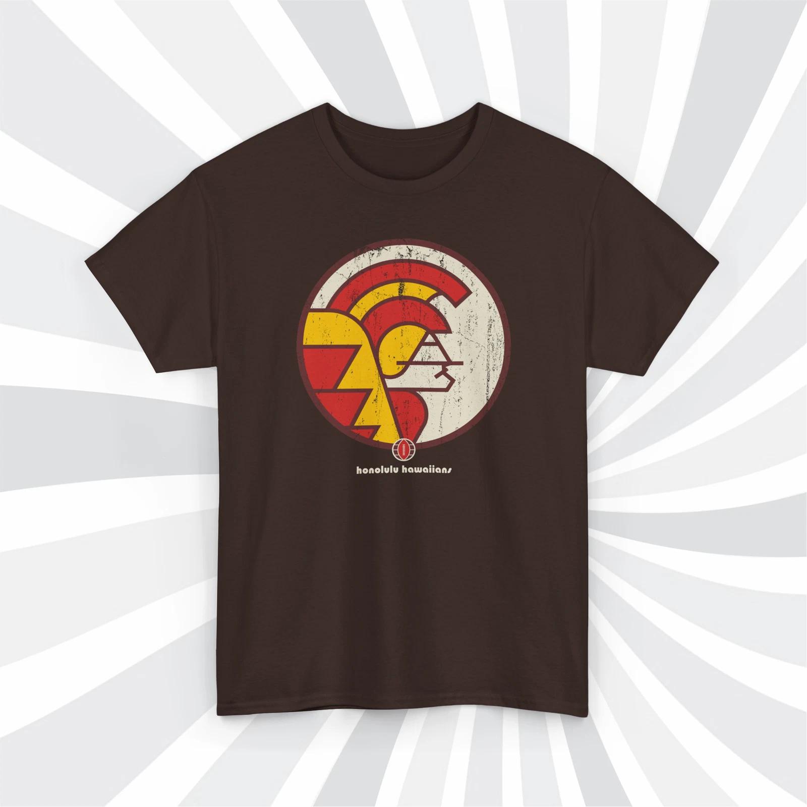 Honolulu Hawaiians 1974 WFL Vintage Football Grunge Logo T shirt M