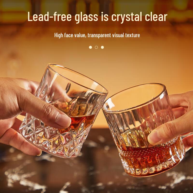 HANDUNYOU Twisted Whiskey Glass