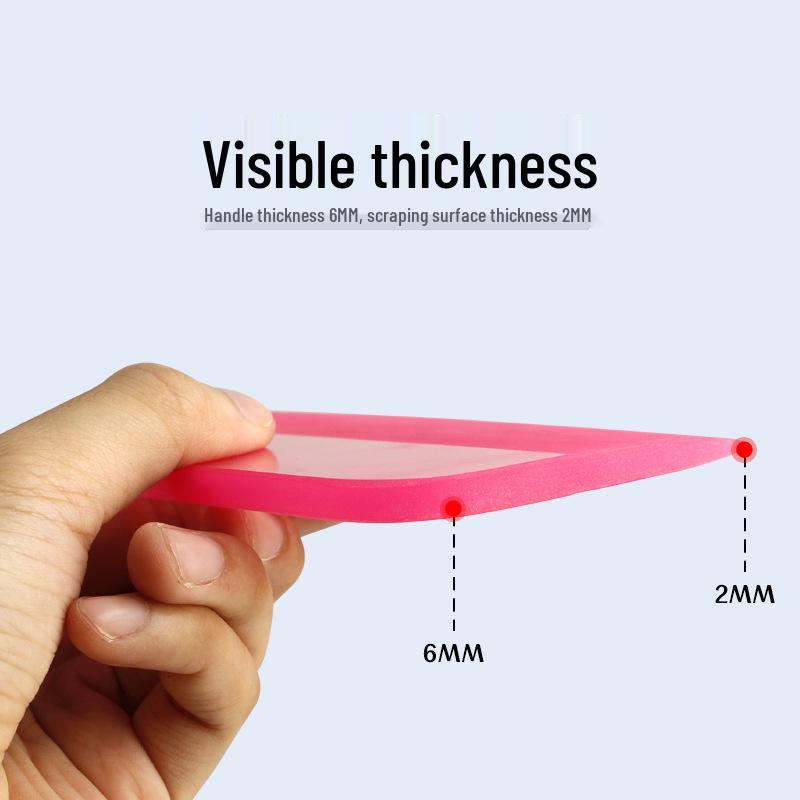 Pink Invisible Car Film Soft Ox Tendon Scraper for PPF and Color Change Applications
