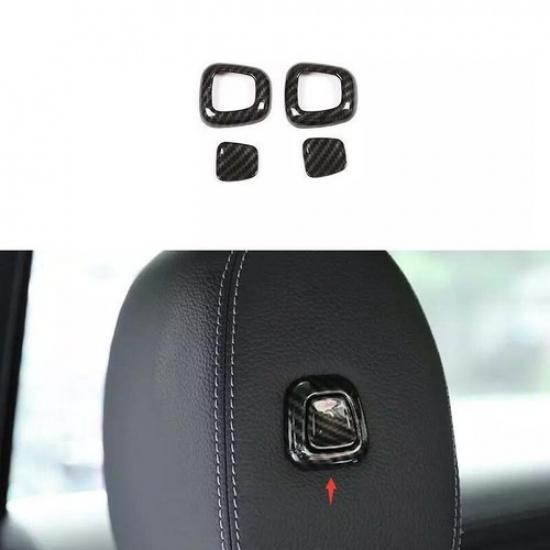 Trim -22 Carbon Fiber For Benz GLB W247 Car Seat Headrest Adjust Button Ring