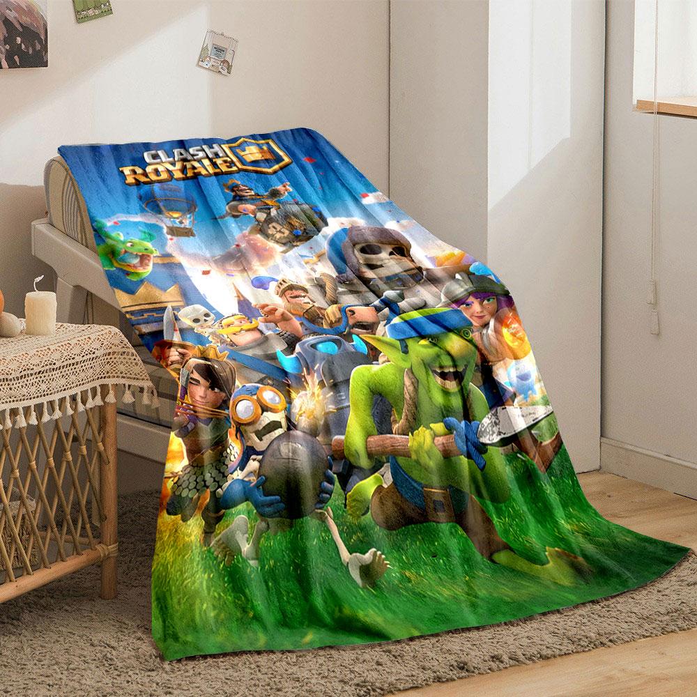 Fantasy characters in battle scenes with bright colors and dynamic action. for all seasons blanket lunch break throw gift