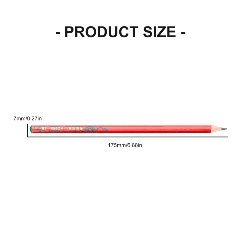 10 Pcs 2B Drawing Pencils With Hexagonal Grip Writing Pencils For School Exam Art Learning Office Sketching