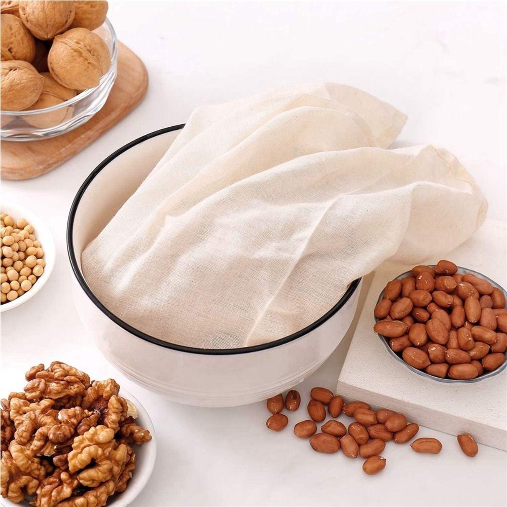 Straining Cheese Cloth Reusable Nut Milk Bags New Filter Strainers Bag