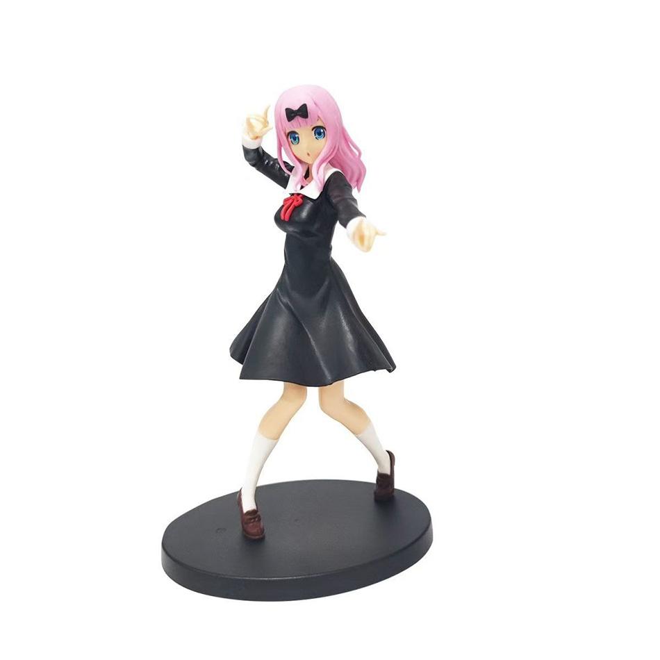 Любовь - это война 18 см Аниме Фигурка Кавайная Девушка Фудзивара Чика Шиномия Кагуя Экшн Коллекционная Модель Кукла Игрушка Подарунок