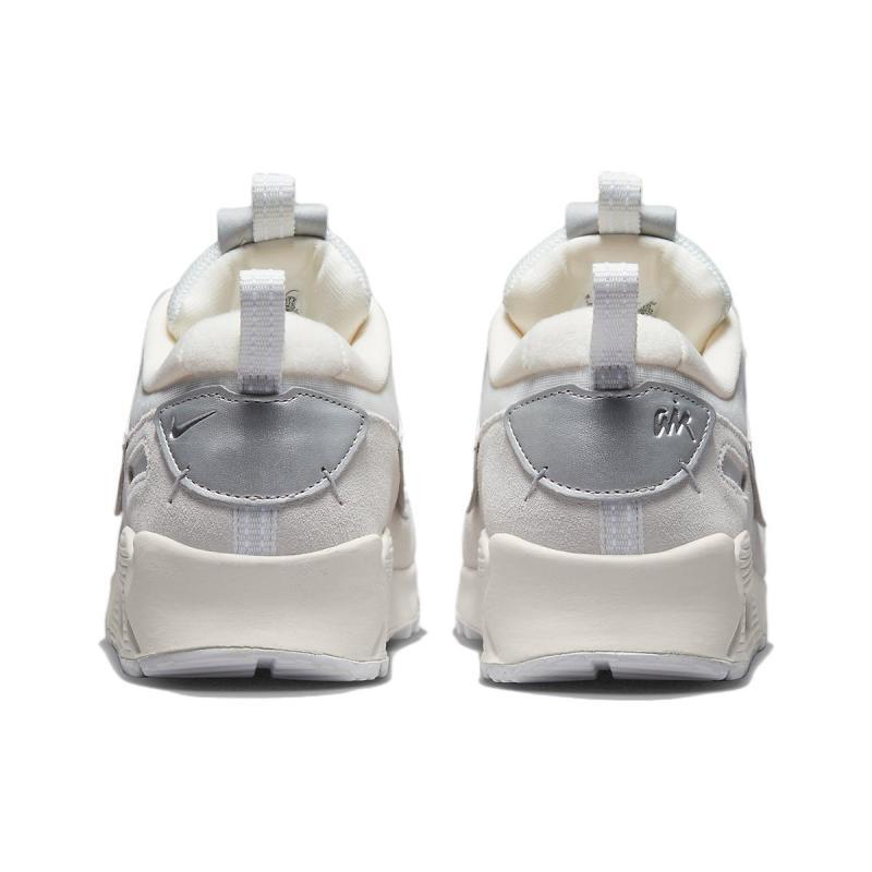 Nike Air Max 90 Futura 'White Metallic Silver' Women's Sneakers Casual Shoes FB1877-110