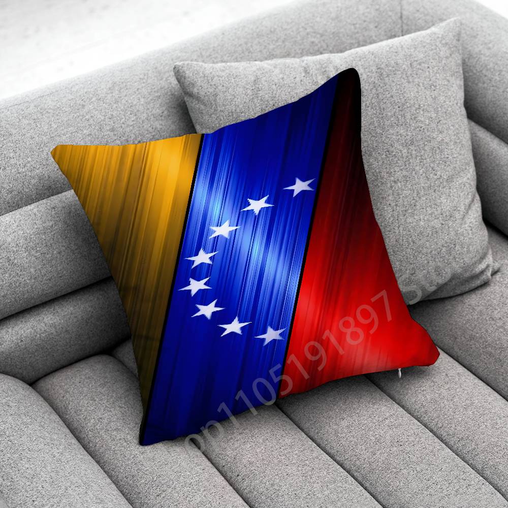 Venezuela Passport Flag Logo Throw Pillow Case For 55x55cm 40x40cm 45x45cm 50x50cm 30x30cm Square Office Pillowship Cover