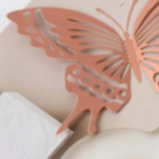 12 Pcs Butterfly Wall Decor 3D Hollow Butterflies Sticker for Birthday Cake Cupcake Toppers Removable DIY Mural Art for Room Office Bedroom