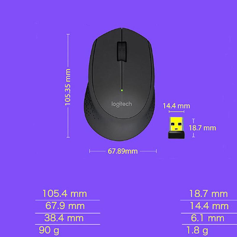 Logitech M330 Kabellose Maus Leise Maus mit 2,4 GHz USB 1000DPI Optische Maus für Büro Zuhause
