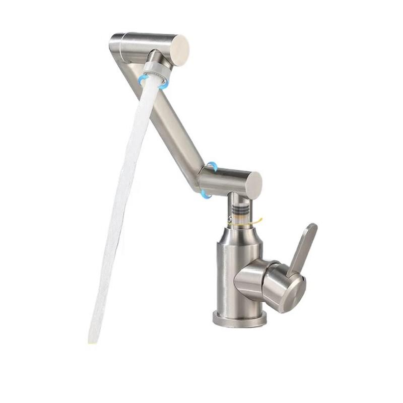 VEMUSE SUS304 Folding Pull-Out Rotatable Basin Faucet