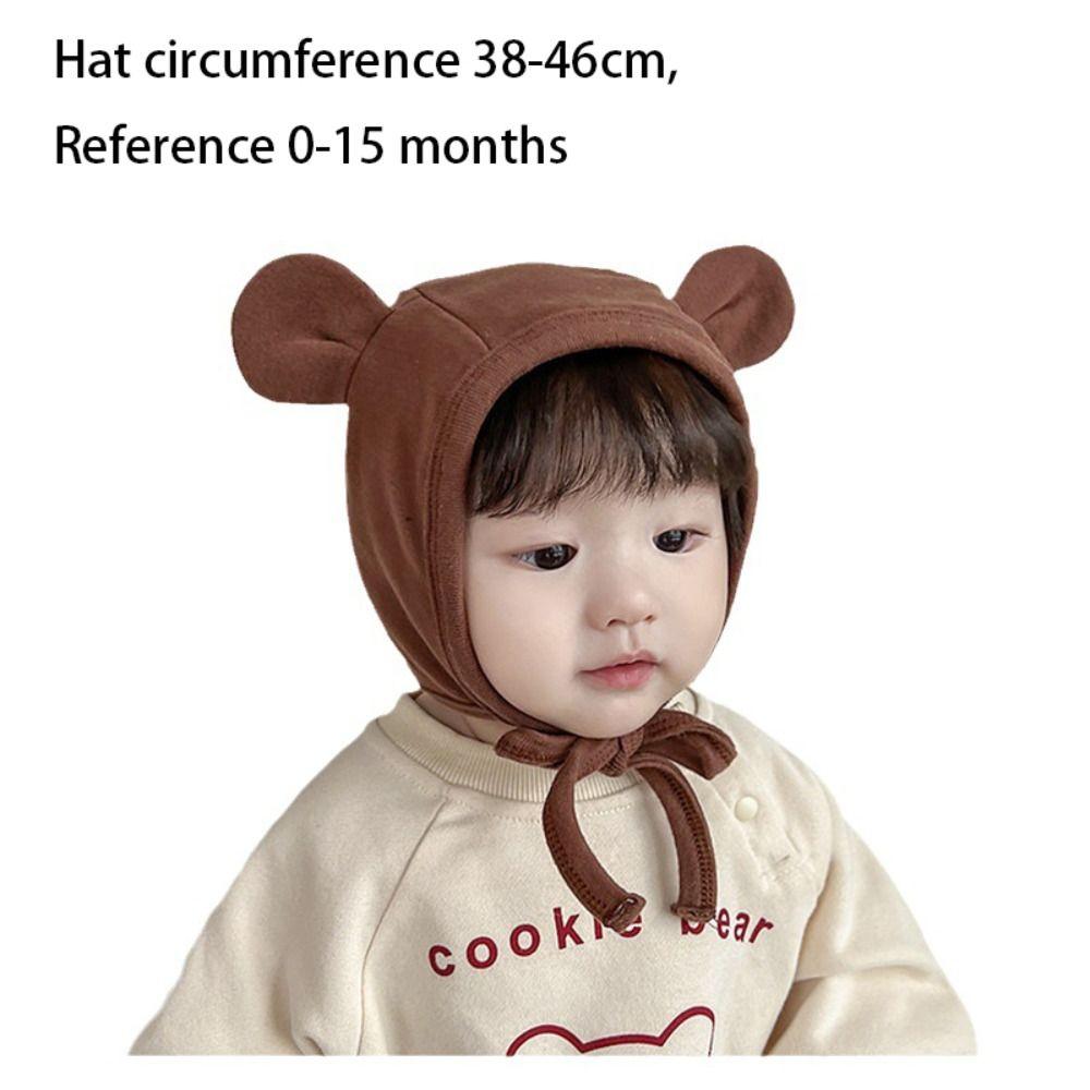 Kawai Bear Rabbit Ear Baby Knitted Cap Warm Ear Protection Cap New Winter Baby Earmuffs