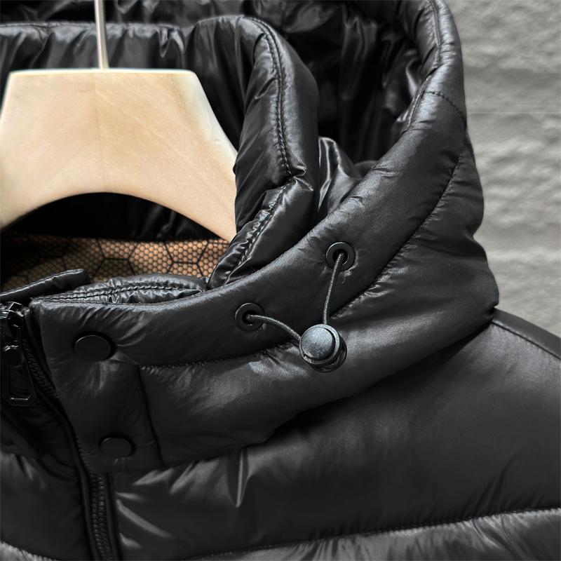 Ärmellose Winterparkas für Herren, Oberteile mit Kapuze, Übergröße, lässige dicke warme schwarze Weste für Herren-Oberbekleidung