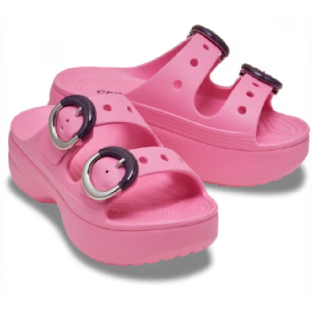 Crocs Saturday Platform Deep Died Buckle Sandal Women 213246 669 W5(220)