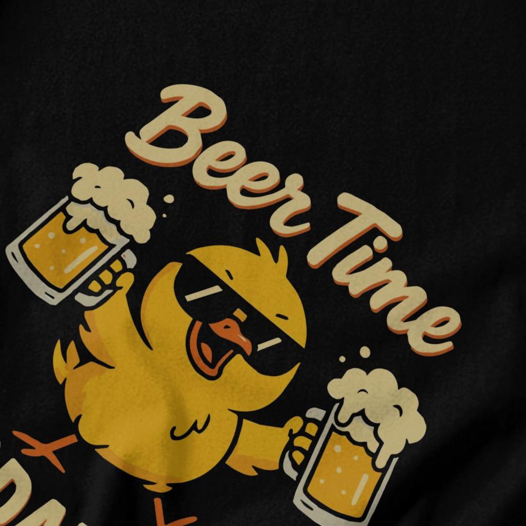 Men T Shirt Beer Time Madafakas Drinking Beer Lovers Idea Y2K Graphic Tees Unisex Clothing T Shirts