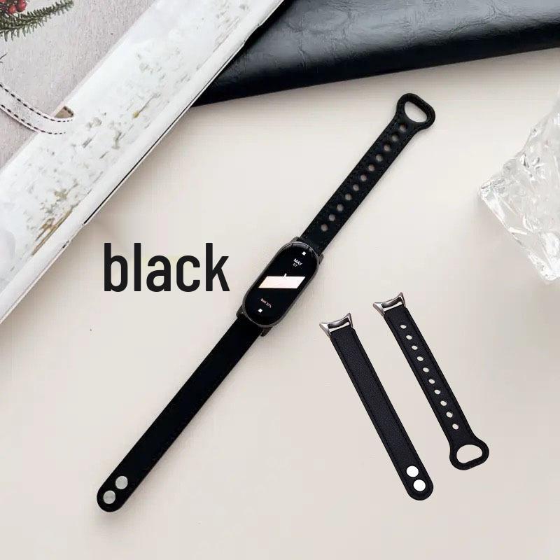 

Compatible Xiaomi Band 10 Strap: Luxury Double Pin Genuine Leather Wristband for Xiaomi 9/8 NFC Watches 12mm [Without Connector/Assembly Required]