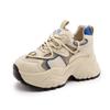 Inner Height Increase Dad Shoes Women's 2025 Spring New Versatile Sports and Leisure Shoes Special Small Size Small Platform Women's Shoes