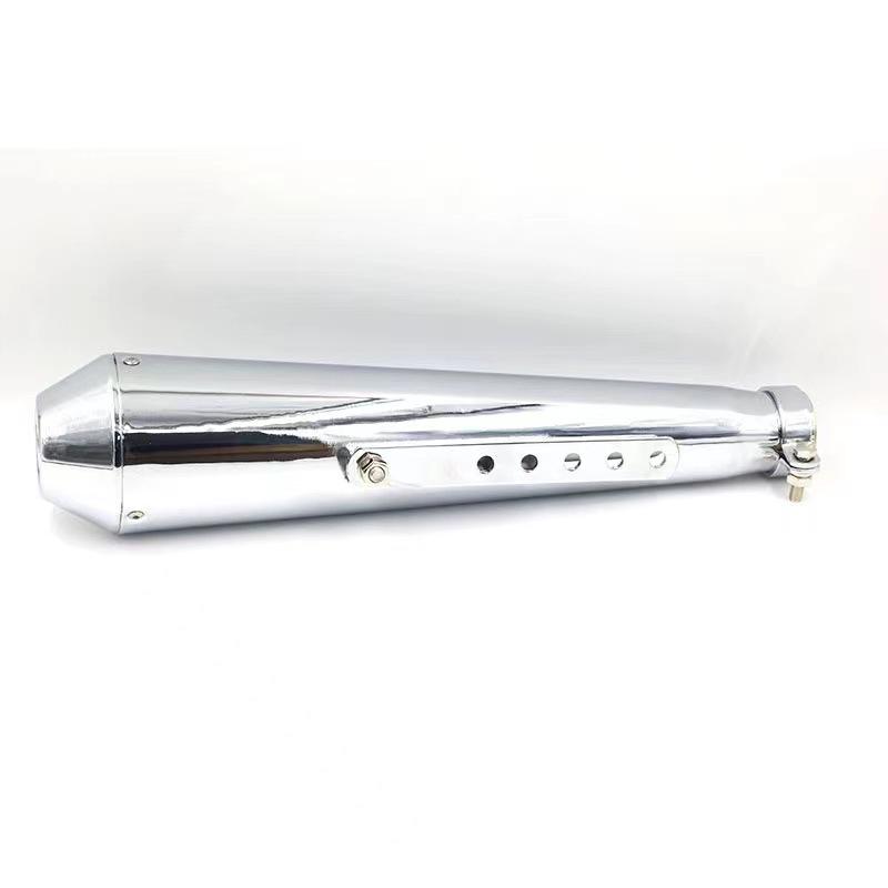 Harley Triumph Climber Guz Retro Fish Head Motorcycle Exhaust Pipe Throat